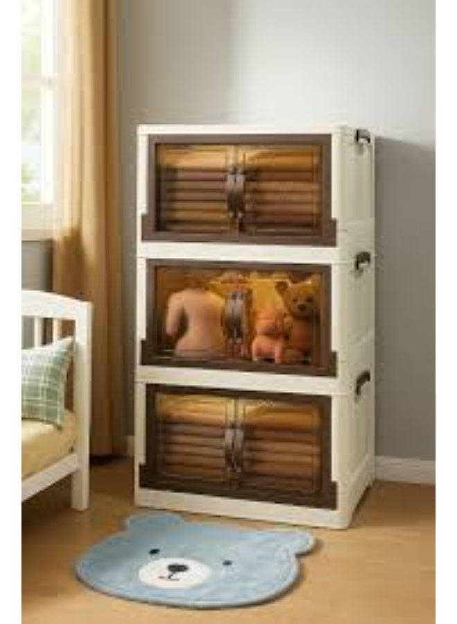 دولاب ملابس عملي بثلاثة أدوار لتنظيم الملابس - Image 1